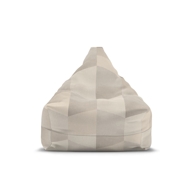 Cozy Geometric Pattern Bean Bag for Stylish Lounging