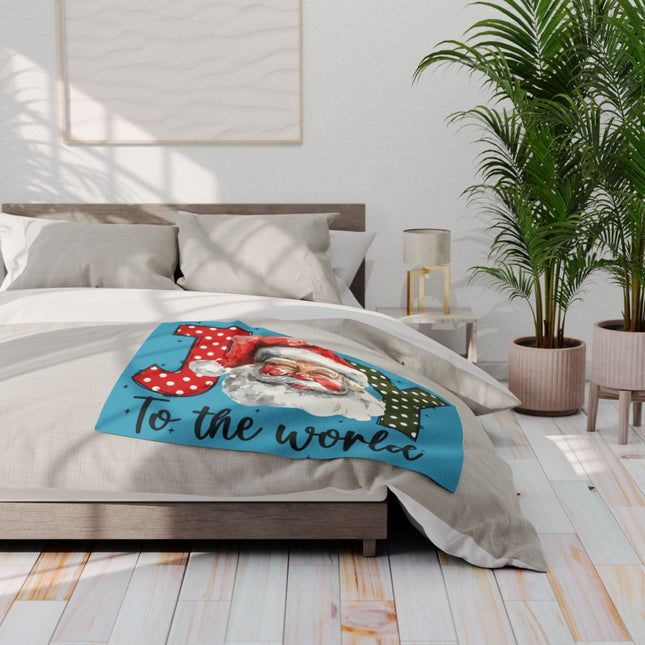 Joy to the World Santa Themed Bedding Product