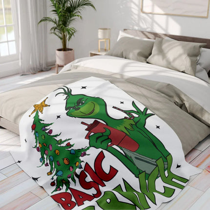 Basic Grinch Christmas Home Decor Blanket Product