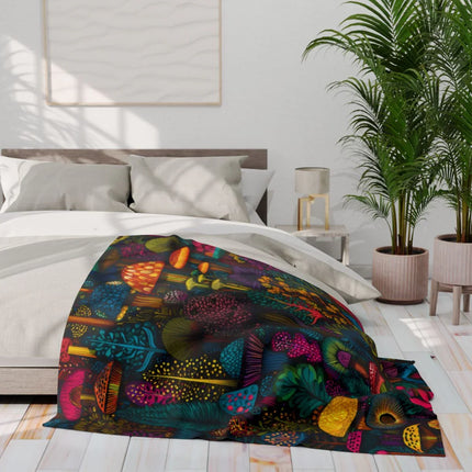 Decorative Colorful Artistic Pattern Bedroom Blanket