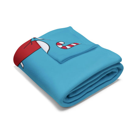 Cozy Christmas Candy Cane Design Blanket Product