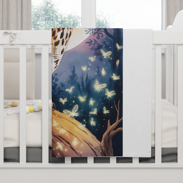 Enchanting Fireflies in Moonlit Forest Nursery Decor