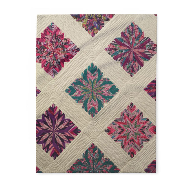 Colorful Geometric Patterned Quilt Blanket product