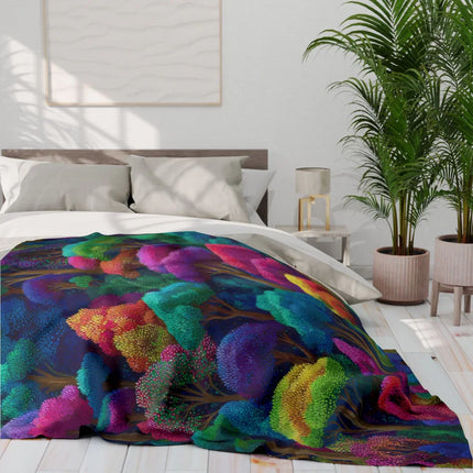 Vibrant Colorful Floral Pattern Bedding Product