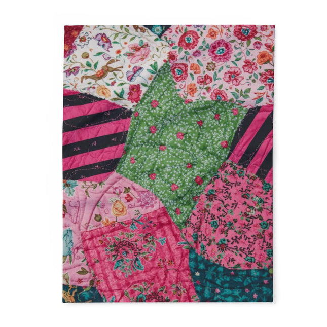 Vibrant Colorful Patterned Fabric Blanket product
