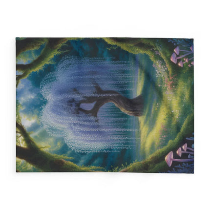 Magical Enchanted Forest Scene with Mystic Tree Mat