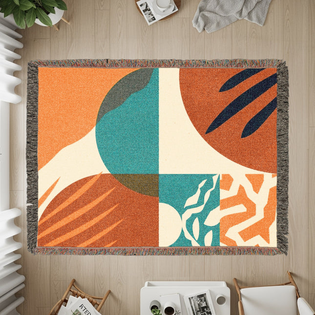 Abstract Geometric Pattern Area Rug for Modern Spaces