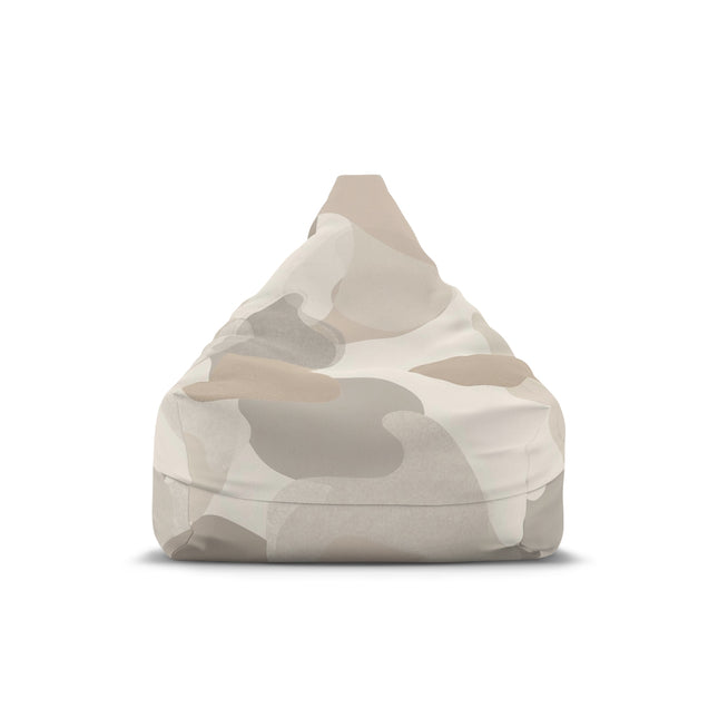 Stylish Beige and White Camouflage Bean Bag Chair