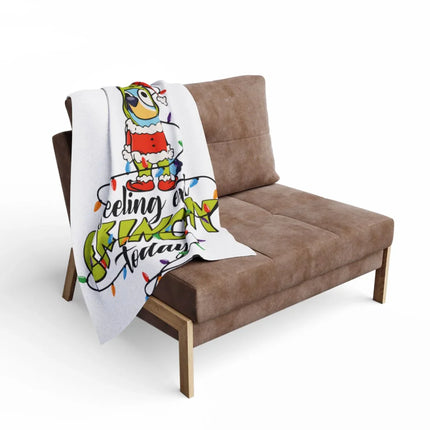 Feeling Ok Holiday Cartoon Character Blanket