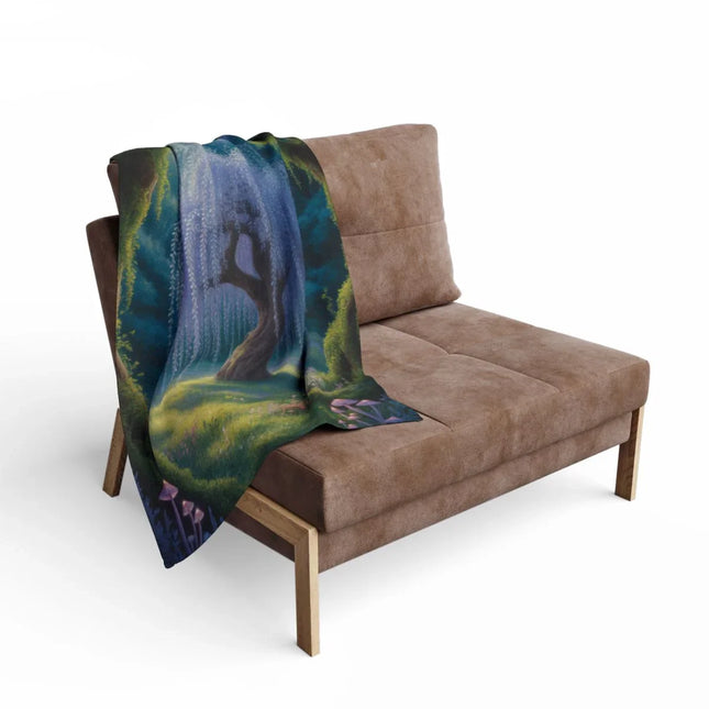 Enchanting Forest Scene Throw Blanket Product