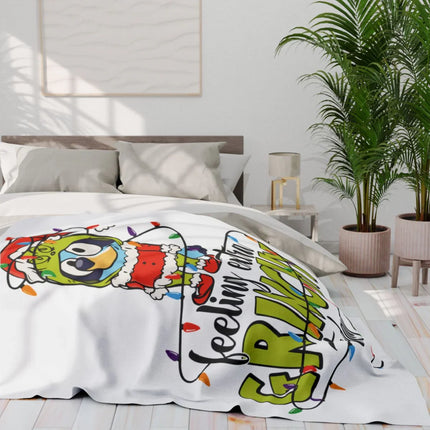 Feeling Extra Gruvin Christmas Themed Blanket