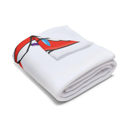 Cozy Lightweight Blanket with Abstract Cartoon Design