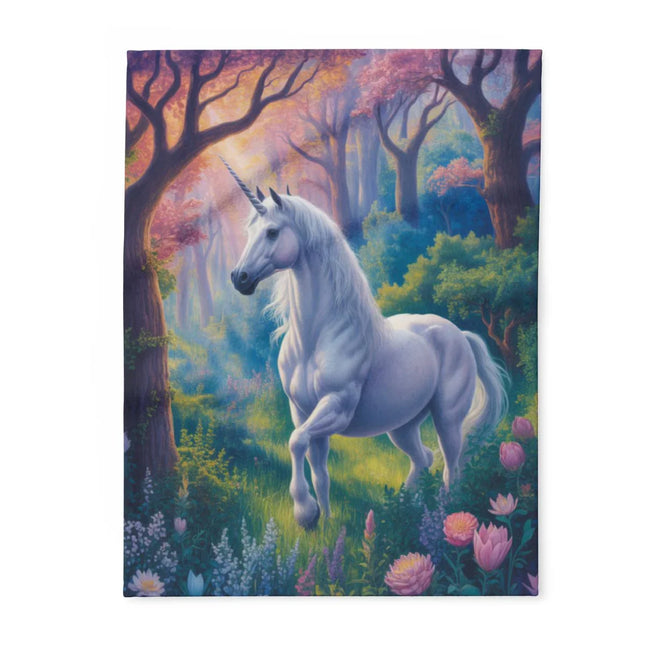 Mystical Unicorn in an Enchanted Forest Art Print