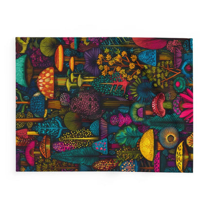 Vibrant and Colorful Abstract Mushroom Art Product