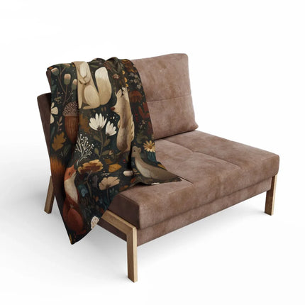 Woodland Animals Art Blanket for Cozy Home Decor