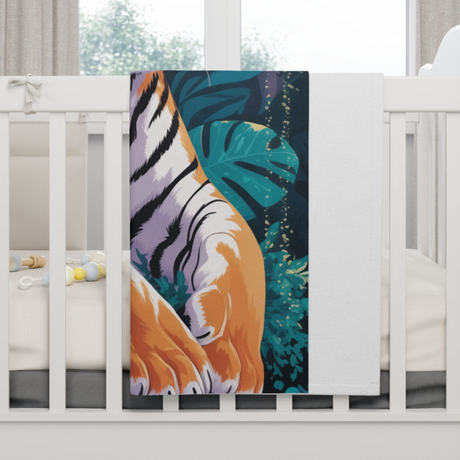 Jungle Adventure Baby Blanket Tiger Design