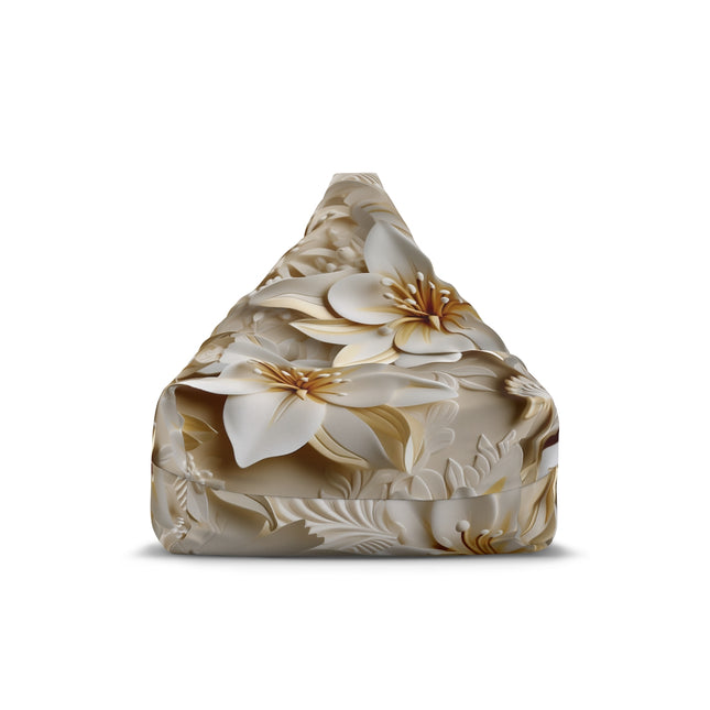 Elegant Floral Design Bean Bag Chair