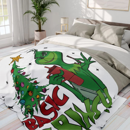 Basic Grinch Christmas Tree Bedding Set