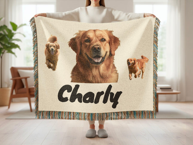 Golden Retriever Custom Pet Blanket for Dog Lovers