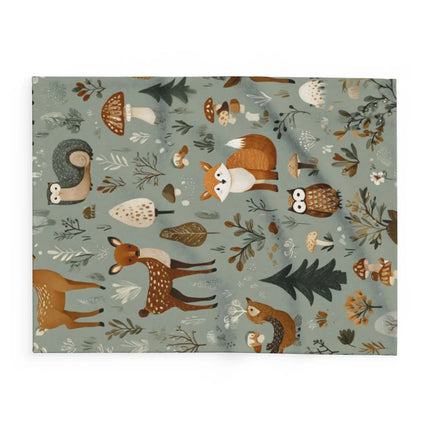 Enchanting Woodland Animal Design Blanket