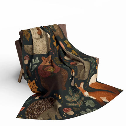Cozy Forest Animal Pattern Blanket for Your Home