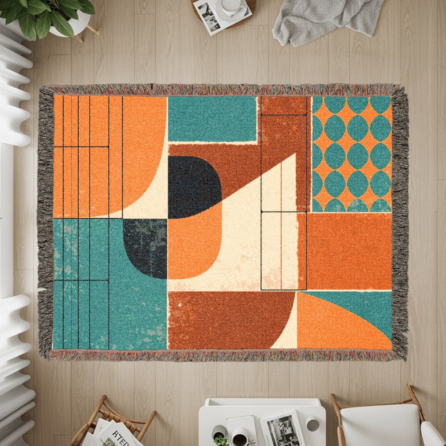 Modern Geometric Art-Inspired Floor Decor Product