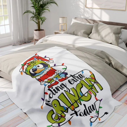Feeling Extra Grinchy Today Blanket