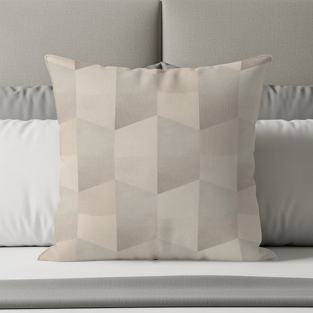 Geometric Pattern Light Gray Throw Pillow Product
