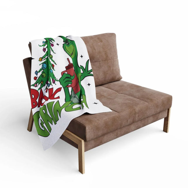 Festive Grinch Christmas Blanket Holiday Decor Product