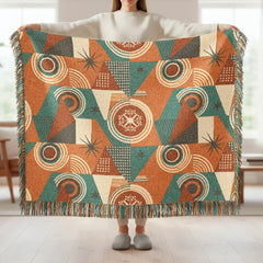 Geometric Patterns Vibrant Throw Blanket product