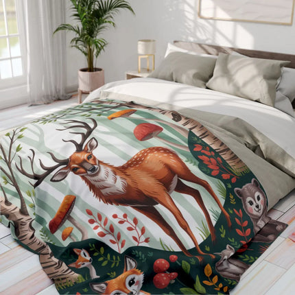 Forest Animals Deer Fox Wolf Bear