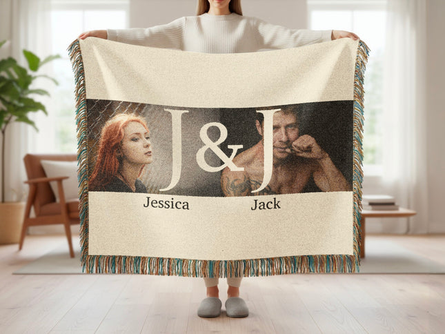 Personalized Photo Collage Throw Blanket