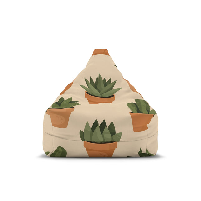 Succulent Patterned Comfortable Bean Bag Chair