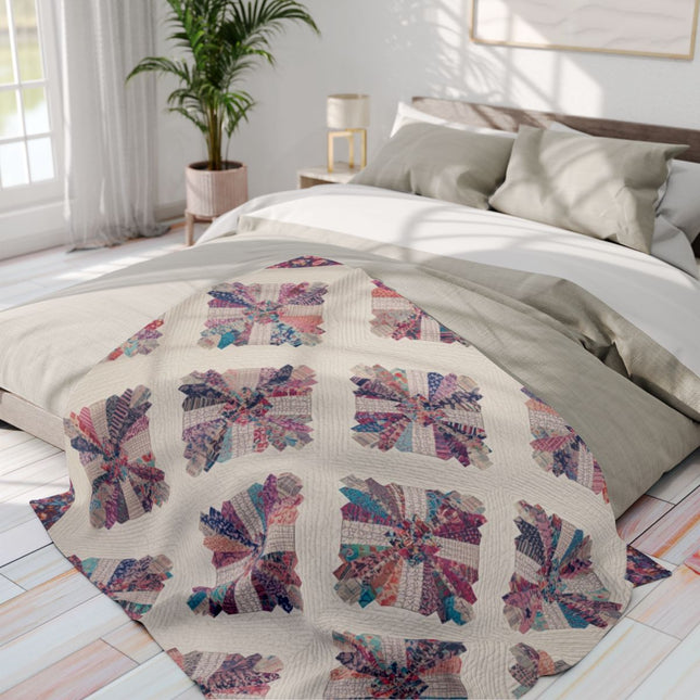 Cozy Patchwork Quilt Design for Your Bedroom Decor