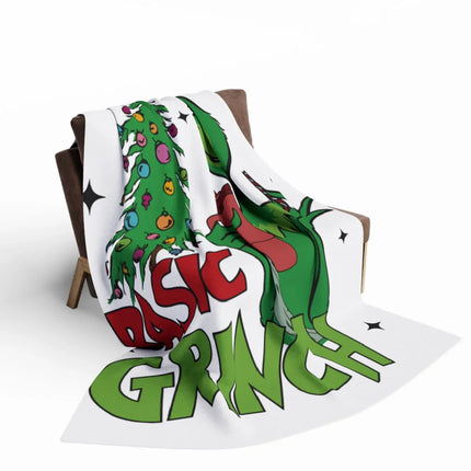 Basic Grinch Holiday Blanket for Christmas Enthusiasts