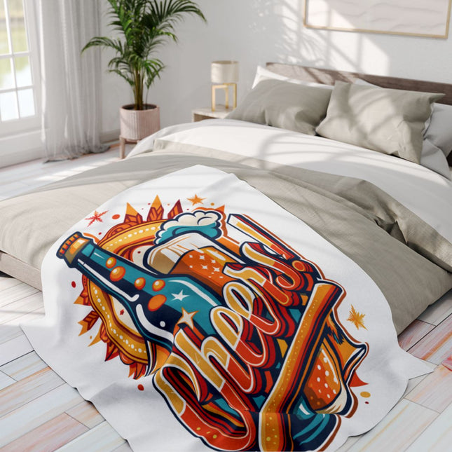 Bright Colorful Cheers Celebration Blanket