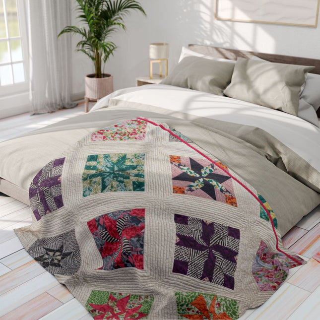 Colorful Patchwork Patterned Bedding product