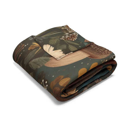 Cozy Woodland Theme Printed Blanket