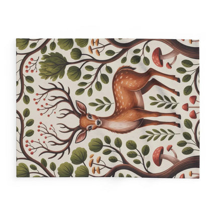 Majestic Deer Amidst Forest Flora