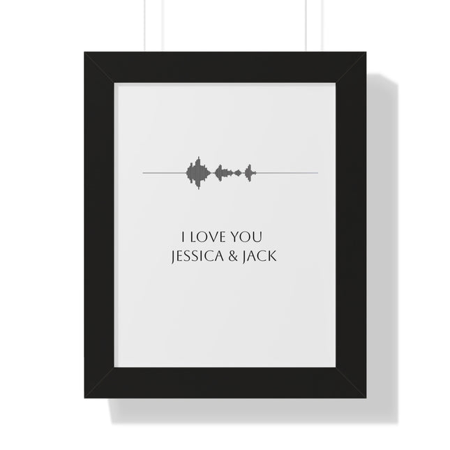 Personalized I Love You Jessica & Jack Frame Product