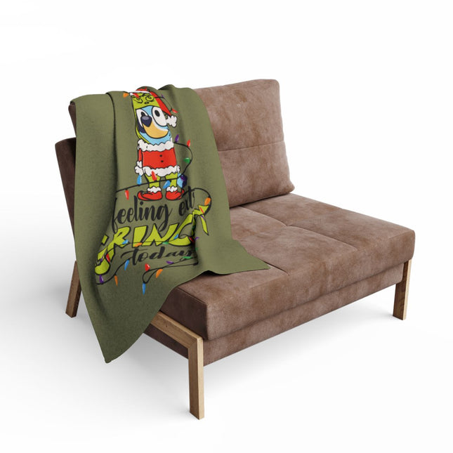 Cozy Christmas Grinch Blanket Spread Holiday Cheer