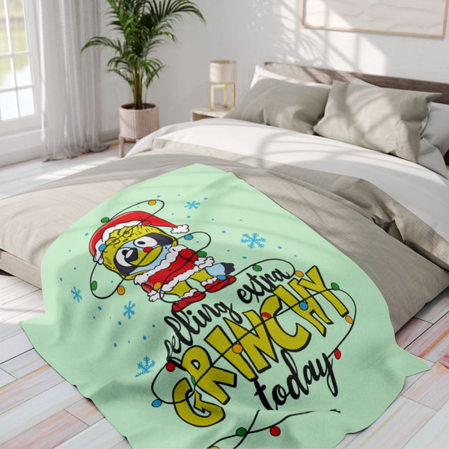 Feeling Extra Grinchy Today Blanket Product