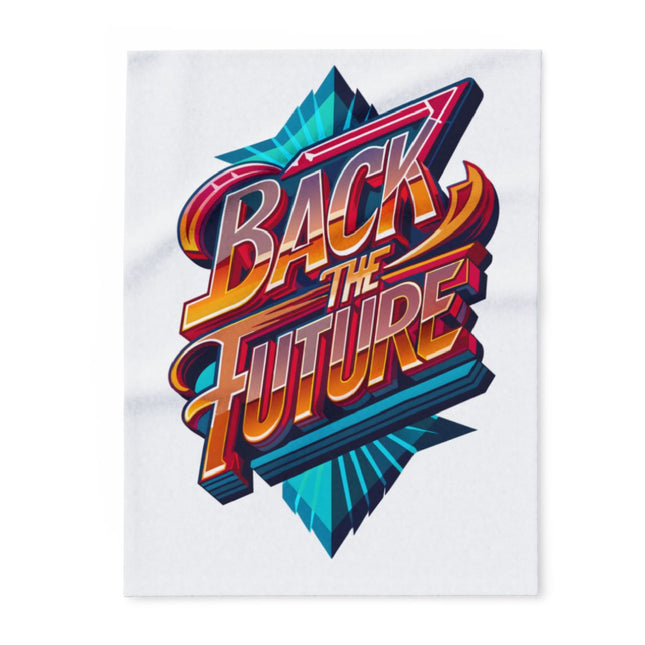 Back The Future Retro Style Graphic Design Poster